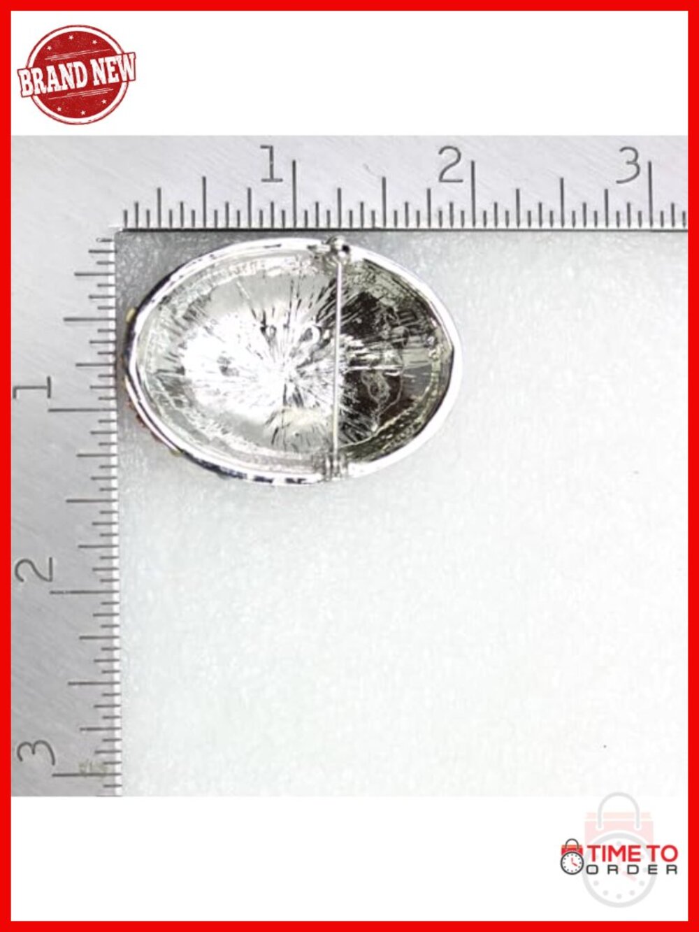 Multi Rhinestone Crystal Big Easter Egg Pin Brooch - Picture 3 of 3